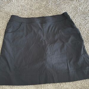 Lucy Dark Charcoal Gray Walkabout Collection Tennis Golf Athletic Skort Large